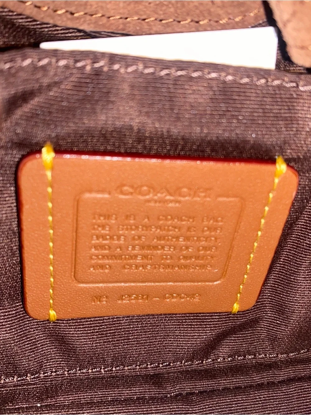 Coach Faye Mini Drawstring Bag With Quilting New